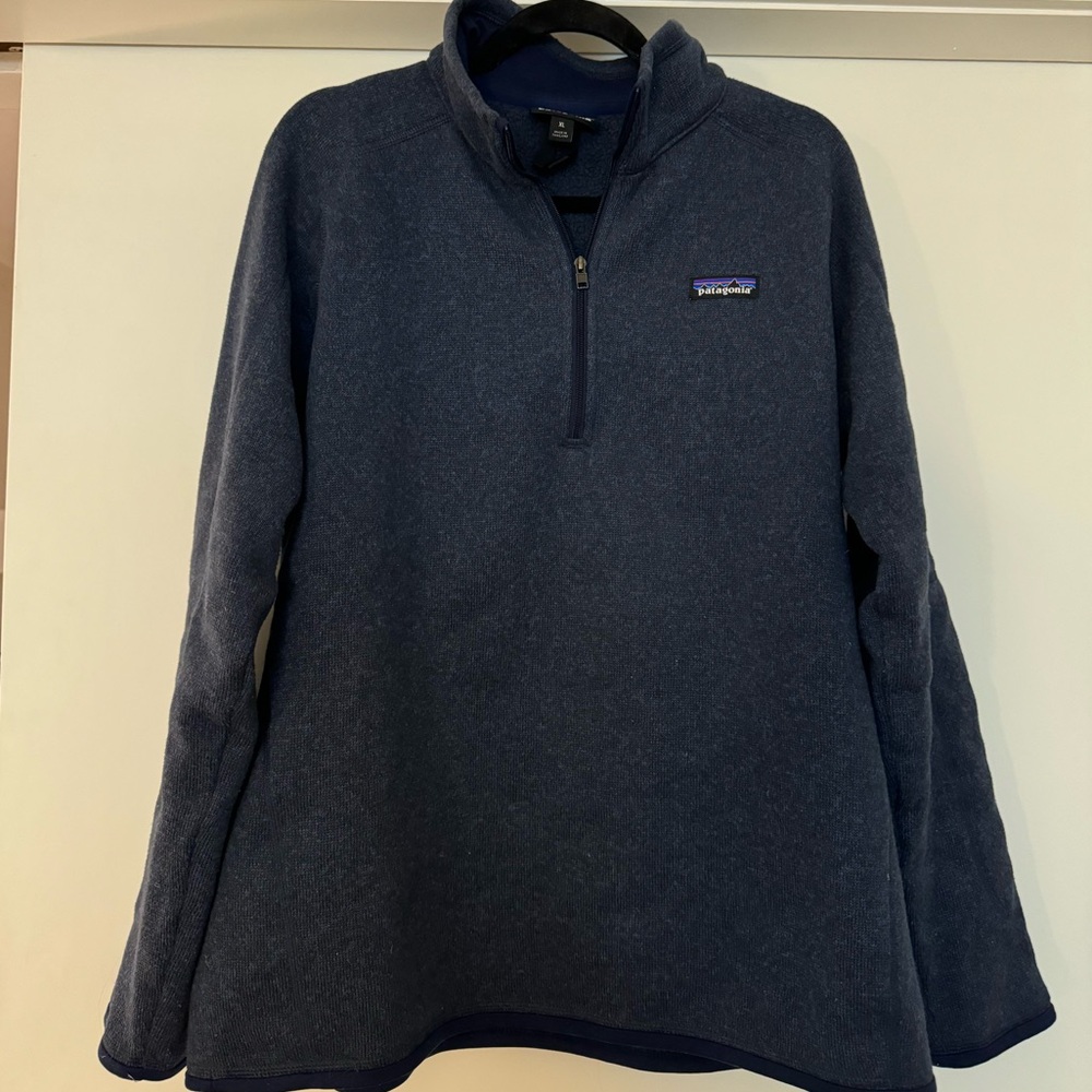 Patagonia Better Sweater Quarter Zip Fleece in Navy